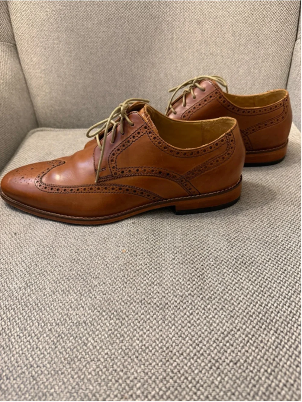 Cole Haan Giraldo wingtip brown leather oxfords sz 11.5